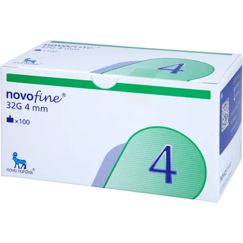 NOVOFINE 4 mm cannulas 0.23x0.25 mm 32 G 100 pcs