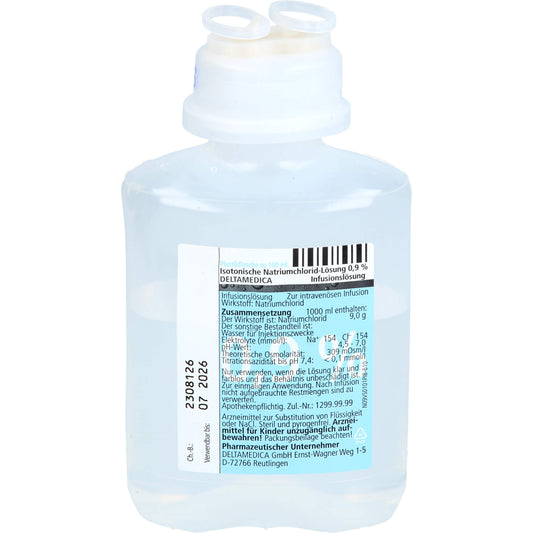 NaCl ISOTONIC NaCl 0.9% DELTAMEDICA Inf. solution plastic