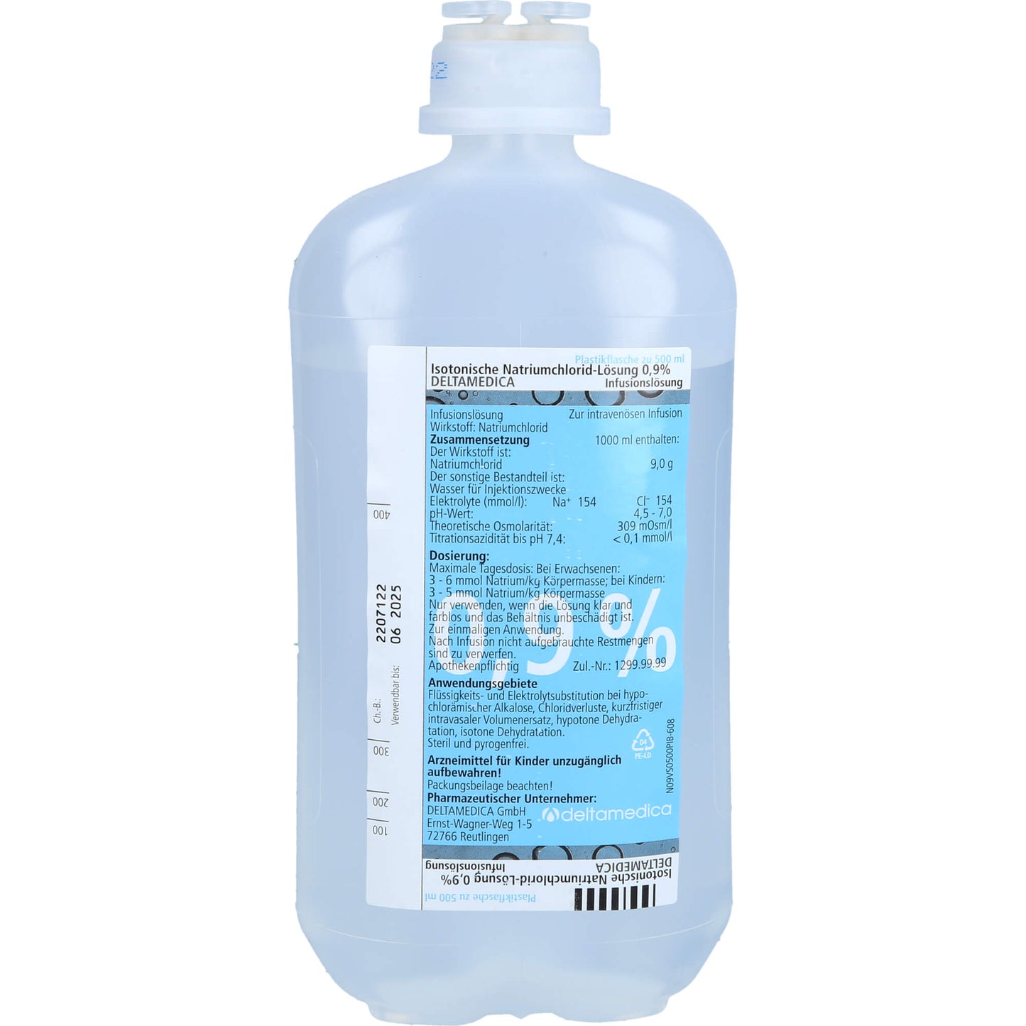 NaCl ISOTONIC NaCl 0.9% DELTAMEDICA Inf. solution plastic