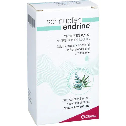 Nasal drops, COLD ENDRINE 0.1%, levomenthol, eucalyptus oil