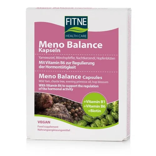 Naturally hormone-free through the menopause, MENO BALANCE capsules