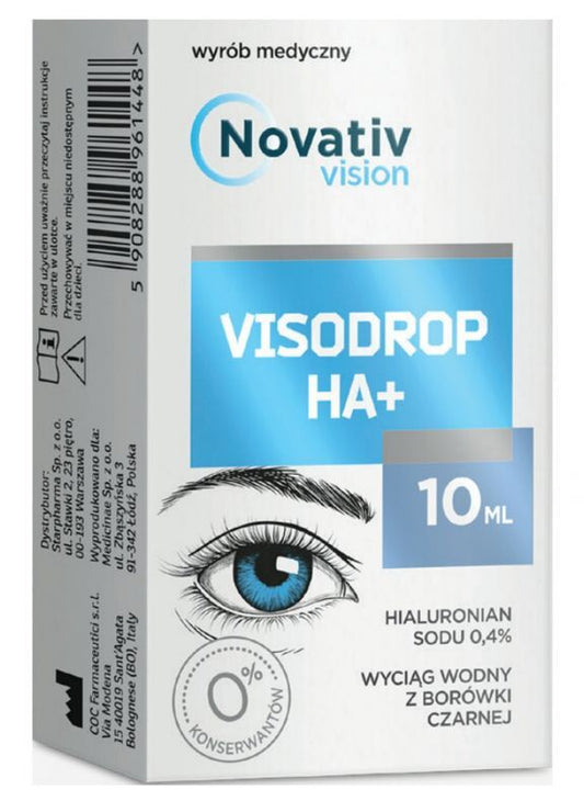 Novativ Vision Visodrop HA+ eye drops