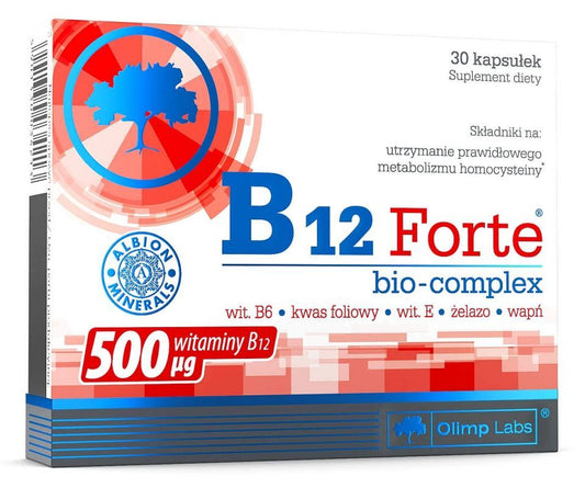 OLIMP B12 Bio-Complex Forte x 30 capsules blood coagulation. Prevents anemia