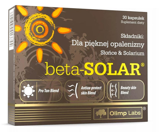 OLIMP Beta-Solar x 30 capsules a faster way to achieve the desired dark skin tone
