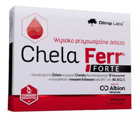 OLIMP Chela-Ferr Forte, iron, folic acid, vitamins C, B6, B12