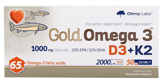 OLIMP Gold Omega 3 D3 + K2 x 30 capsules