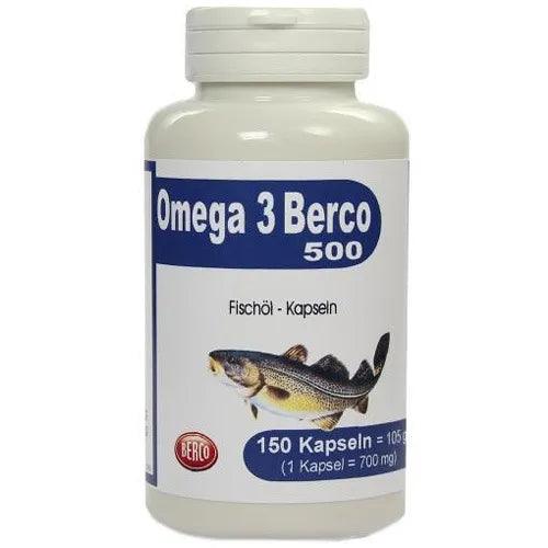OMEGA 3, BERCO 500 capsules, fish oil UK