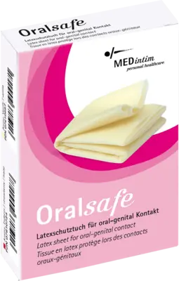 ORAL SAFE latex protective cloth strawberry UK