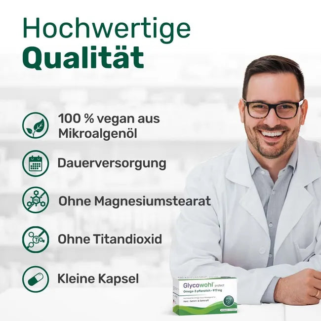 Omega-3 Capsules 917 mg vegan + DHA + EPA + DPA