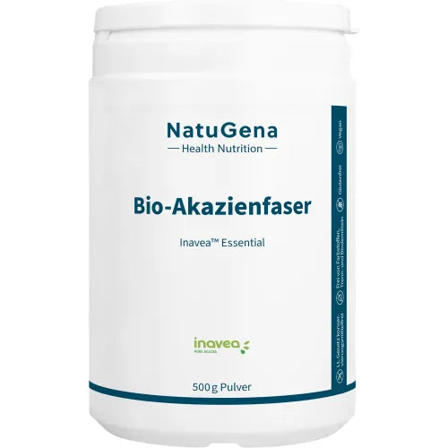 Organic acacia fiber, dietary fiber, vegan powder, 500 g