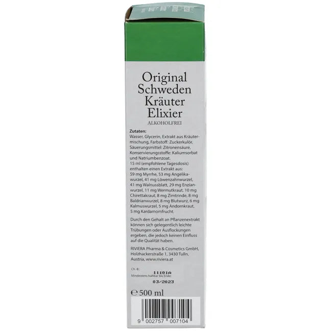 Original swedish bitter with the 13 herb RIVIERA Original Swedish Herbs Alcohol-Free