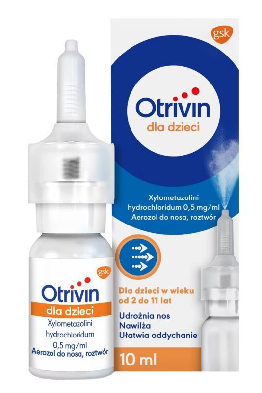 Otrivin for children 0.5 mg, ml, nasal spray 10 ml