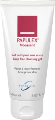 PAPULEX washing lotion gel, for acne led light therapy before and after UK