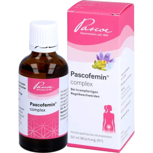 PASCOFEMIN, menstrual cramps, muscle and joint pain with fatigue