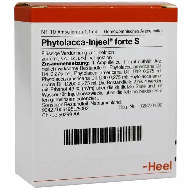 PHYTOLACCA INJEEL forte S ampoules UK