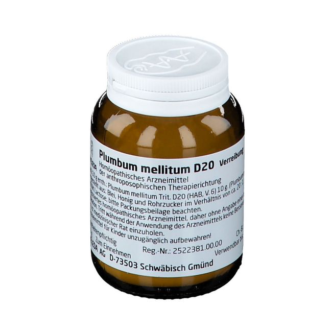 PLUMBUM MELLITUM D 20 Trituration 50 g