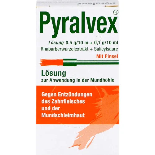 PYRALVEX solution, rhubarb root, salicylic acid