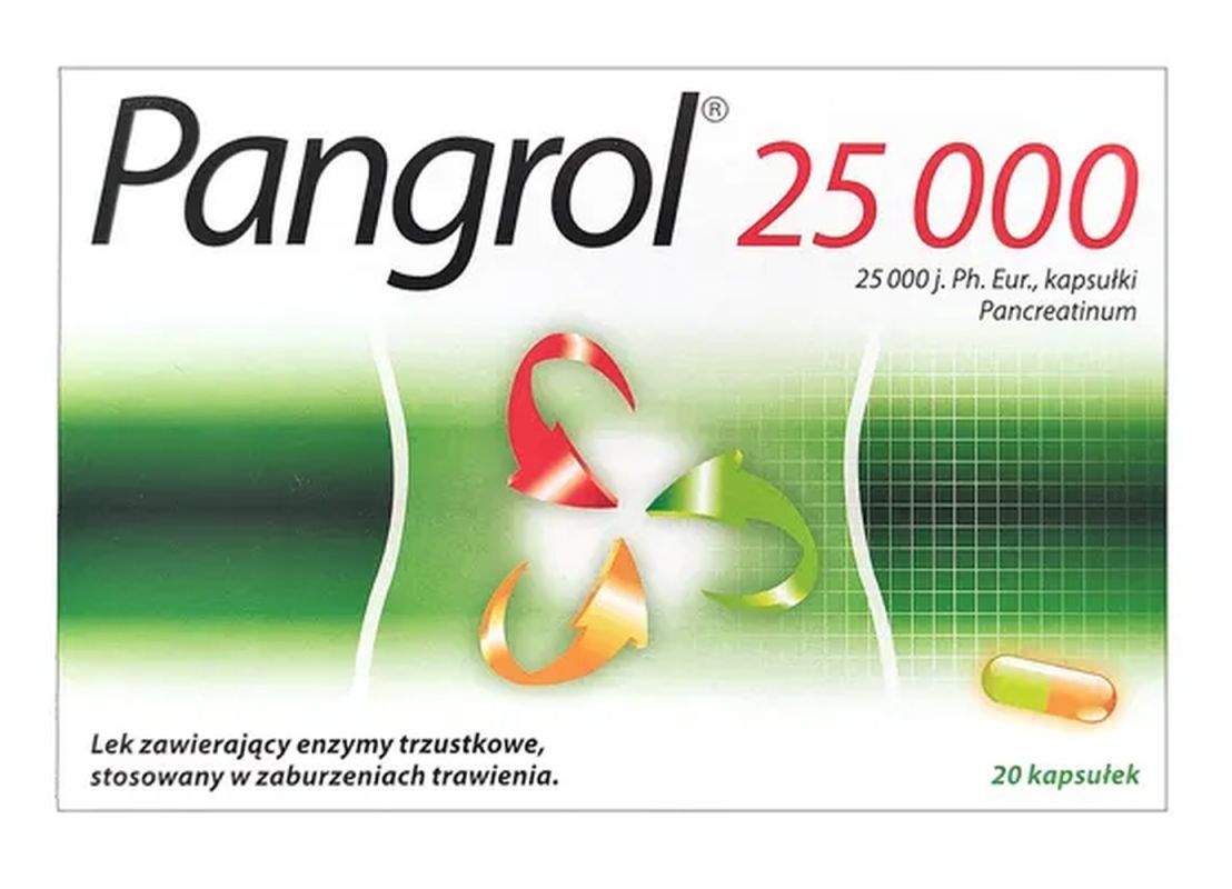 Pangrol 25 000 20 capsules