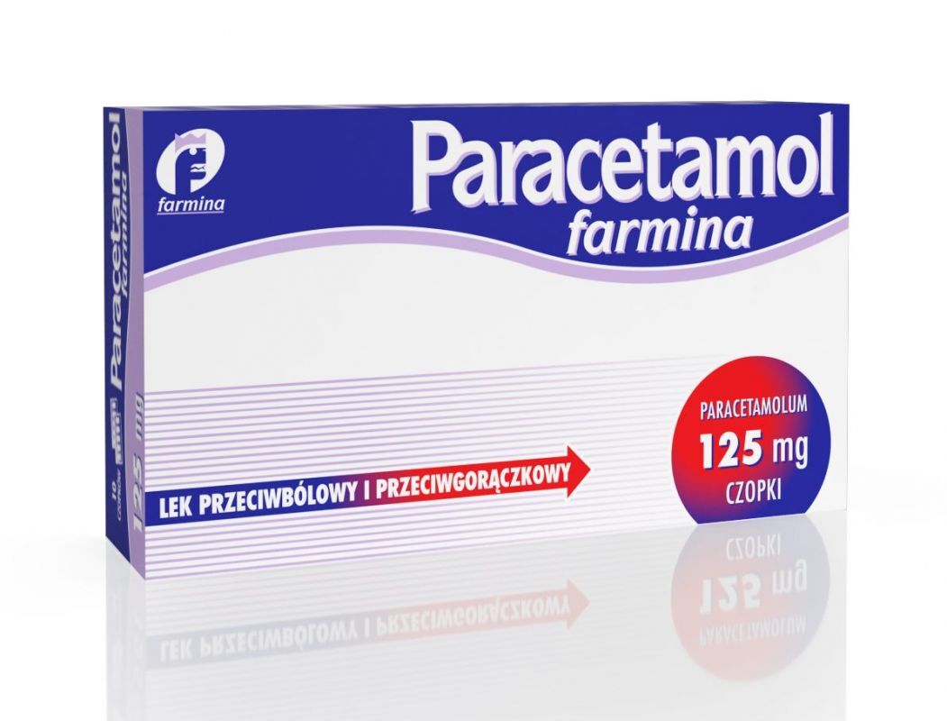 Paracetamol Farmina 125mg 10 suppositories