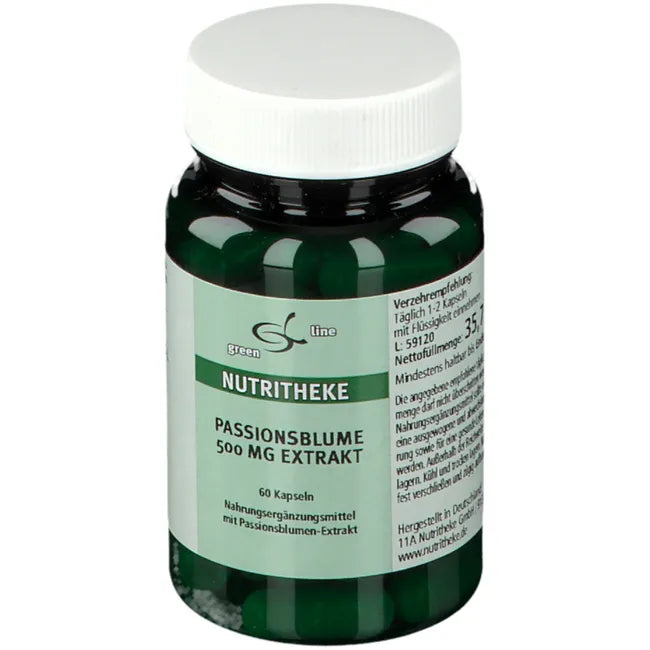 Passionflower 500 mg extract capsules, 60 capsules