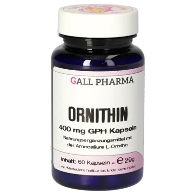 Peak hgh levels ORNITHINE 400 mg GPH Capsules