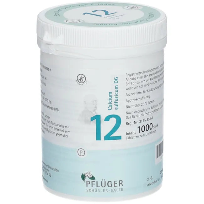 Pflüger 12 Calcium sulfuricum D 6 Tabl.