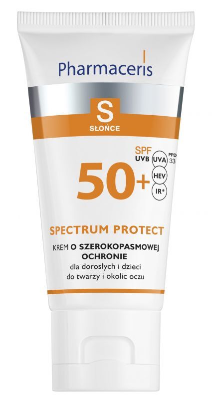 Pharmaceris UK S Spectrum Protect Cream for broadband sun protection for the face SPF50 50ml