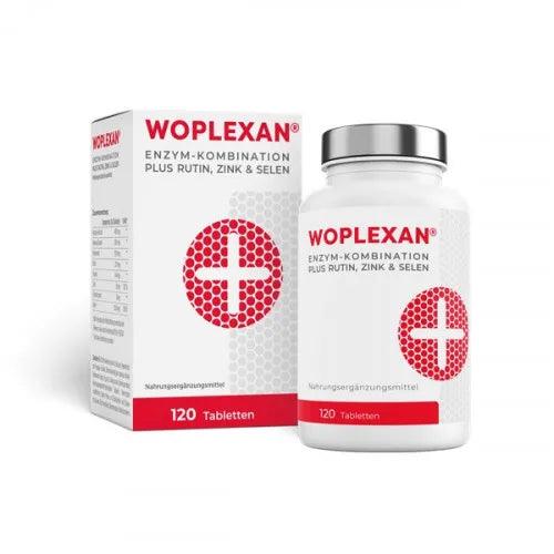 Pineapple, papaya, pancreatin, rutin, trypsin, chymotrypsin, WOPLEXAN