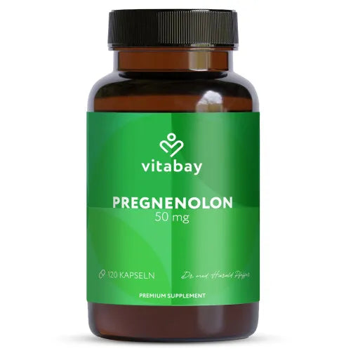 Pregnenolone 50 mg high-dose capsules, 120 count