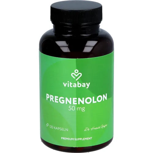 Pregnenolone 50 mg high-dose capsules, 120 count