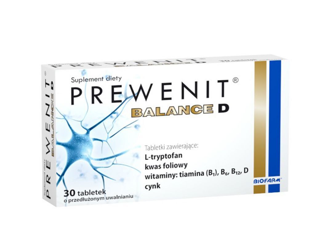 Prevenit Balance D, L-tryptophan, vitamins B6 and B12, thiamine, cognitive (zinc)