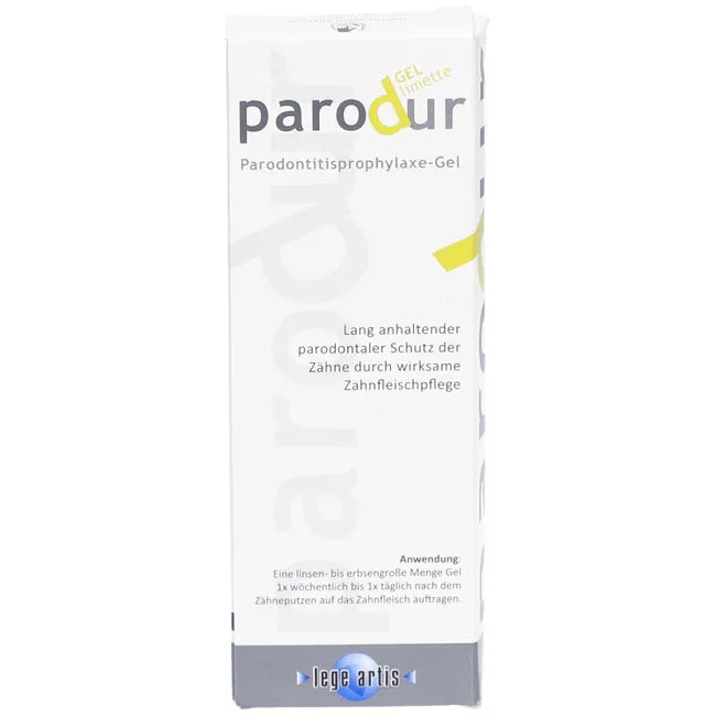Prevention and care for gingivitis and periodontitis, PARODUR Gel Lime