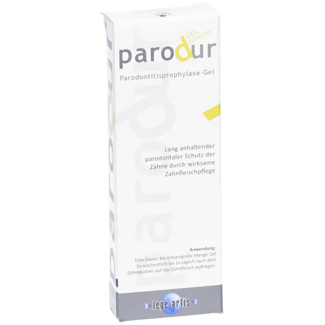 Prevention and care for gingivitis and periodontitis, PARODUR Gel Lime
