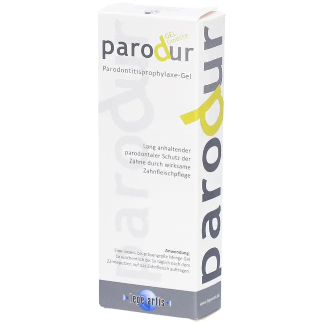 Prevention and care for gingivitis and periodontitis, PARODUR Gel Lime