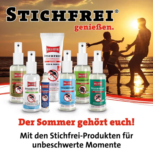 Protects against mosquitoes, ticks and horseflies BALLISTOL Sting-Free Sensitive Spray