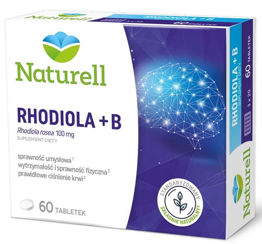 RHODIOLA + B x 60 tablets