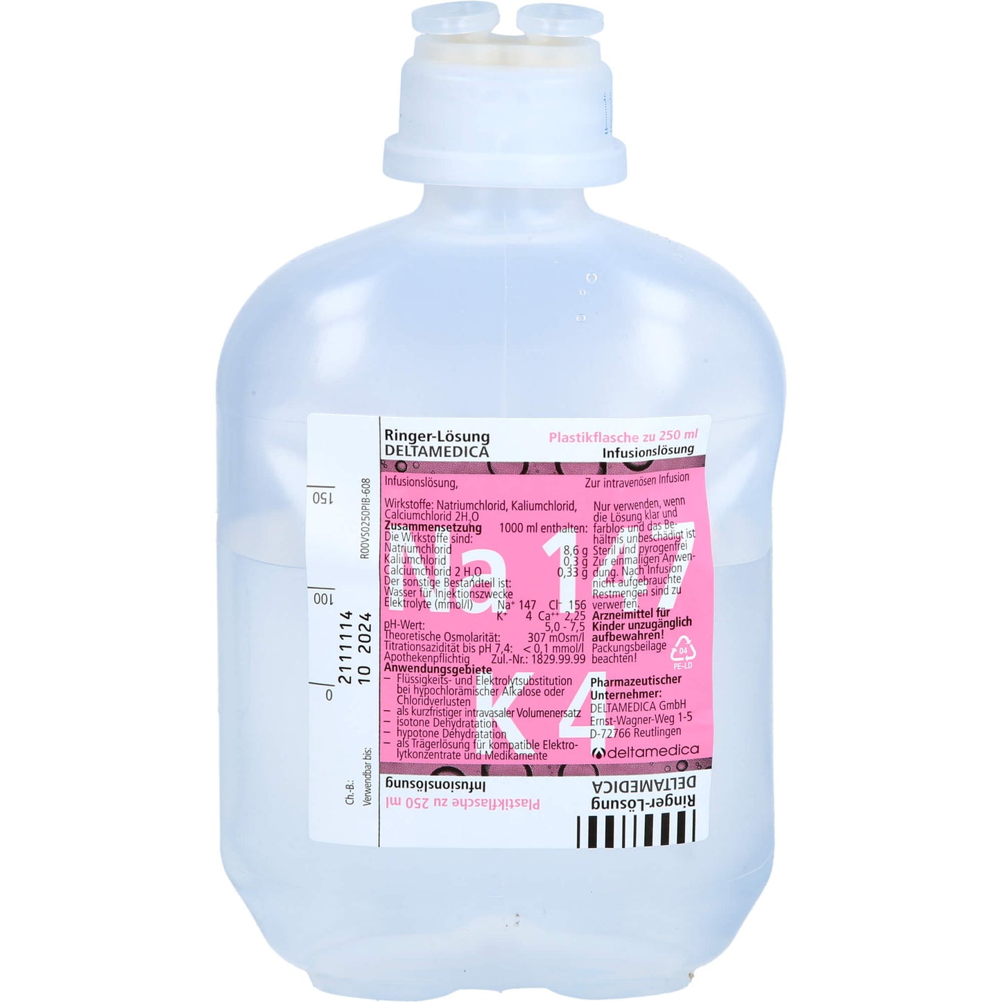 RINGER SOLUTION DELTAMEDICA Plastic