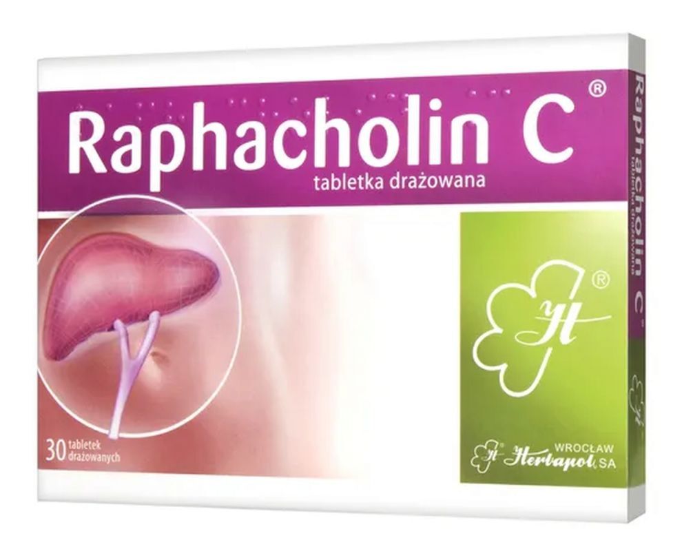 Raphacholin C x 30 dragee, indigestion treatment