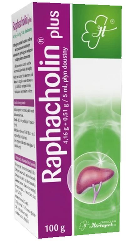 Raphacholin Plus CHOLESOL liquid 100g 14+ liver disease symptoms, hepatobiliary disease