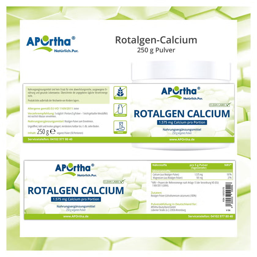 Red Algae Calcium vegan powder