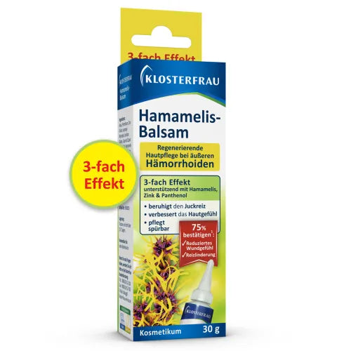 Regenerating skincare for external hemorrhoids witch hazel balm 30 g
