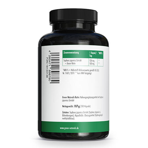 Rutin 500 mg Sophora Japonica vegan 180 pieces