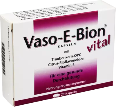 Rutin, grape seed OPC, vitamin E and vitamin C, VASO E BION Vital Capsules