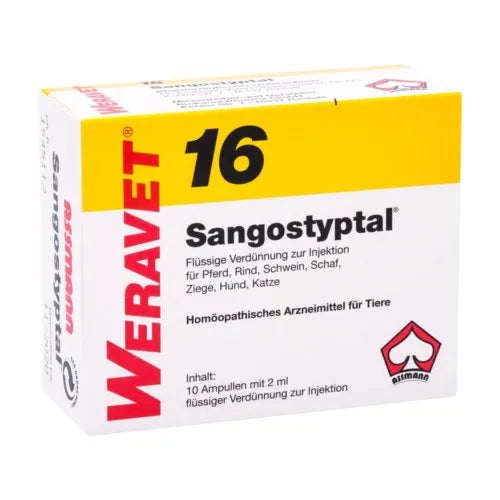 SANGOSTYPTAL 16 ampoules vet. 10X2 ml