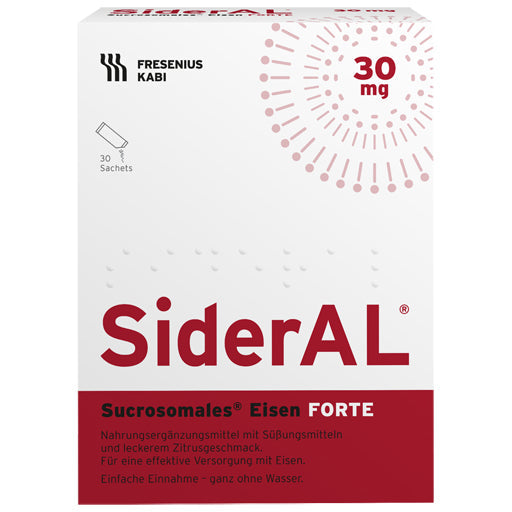 SIDERAL Iron FORTE 30 mg Citrus Fruit Sach.Gran.