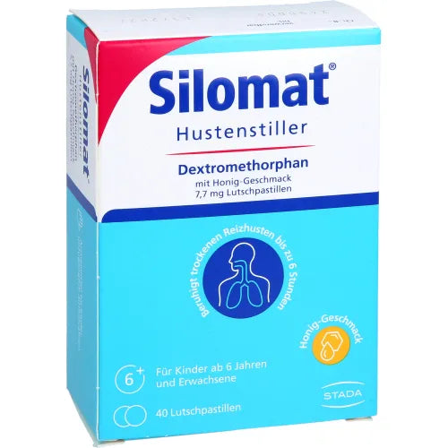 SILOMAT Cough Suppressant DMP with Honey Flavor 7.7mg LUP 40 tablets