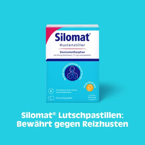 SILOMAT Cough Suppressant DMP with Honey Flavor 7.7mg LUP 40 tablets