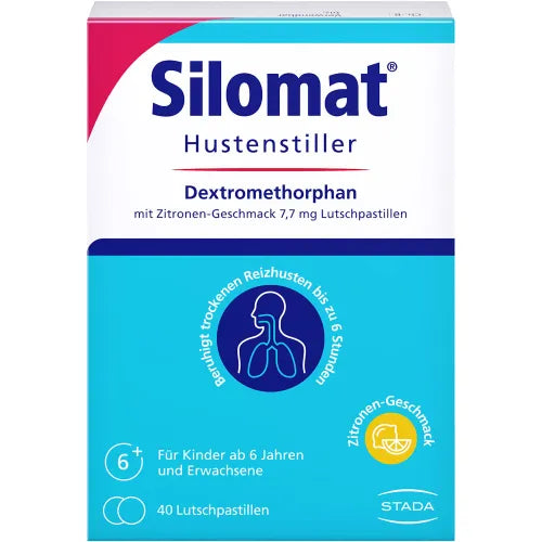 SILOMAT DMP lozenges 40 pc dextromethorphan hydrobromide