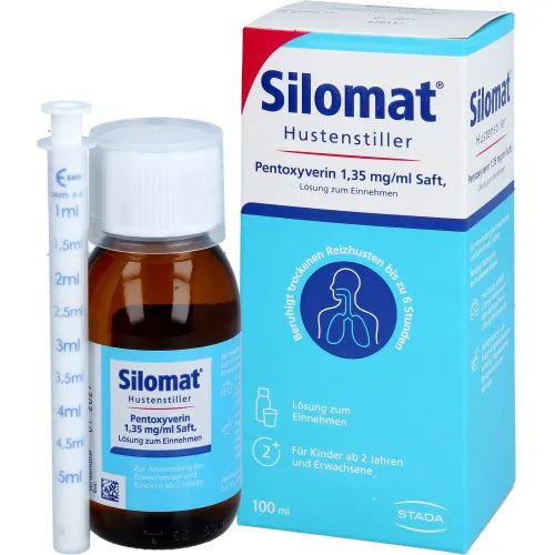 SILOMAT cough suppressant pentoxyverine 1.35 juice 100 ml