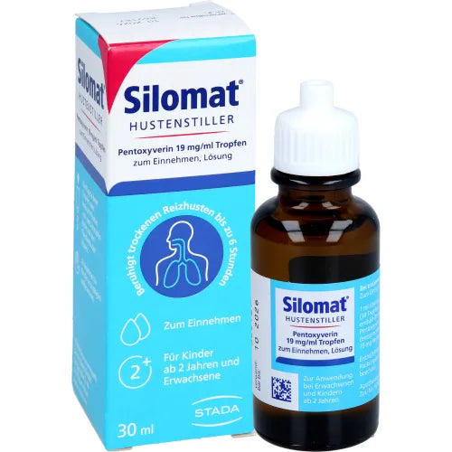 SILOMAT cough suppressant pentoxyverine 19 mg-ml TEI 30 ml